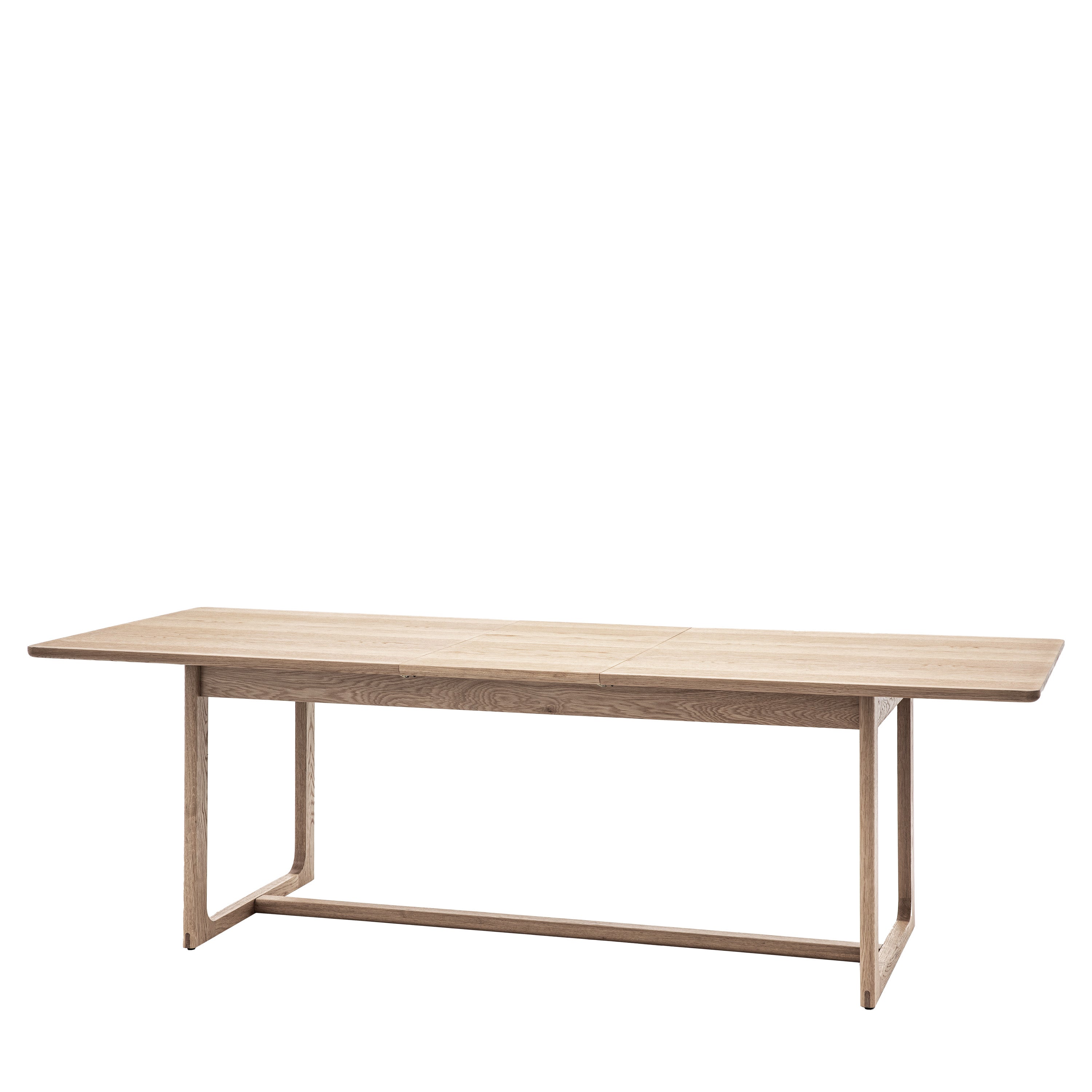 Novu Smoked Oak Wood Extending Dining Table | 6-8 Seater